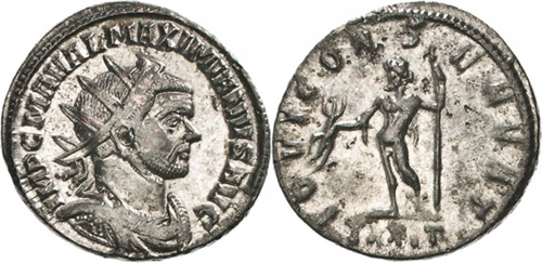 maximianus roman coin antoninianus
